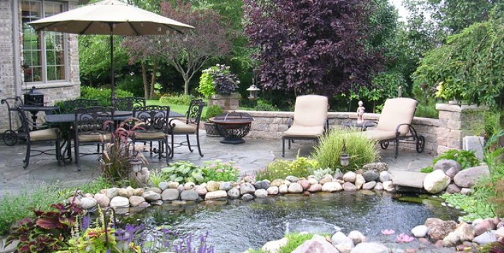 Beautiful Koi Pond in West Seattle maintained by Seattle Pond and Fountain